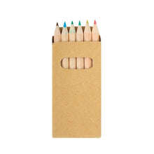Set de 6 crayons de couleur en boîte kraft KRAFT
