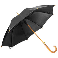 Parapluie automatique polyester 190t, manche bois cloudy