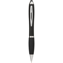 Stylo bille stylet coloré avec grip noir Nash