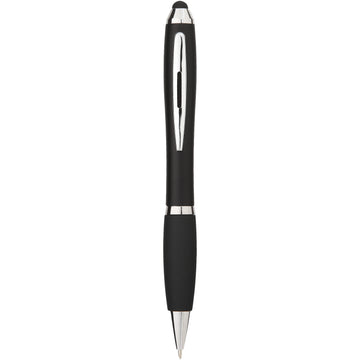 Stylo stylet coloré avec grip noir Nash