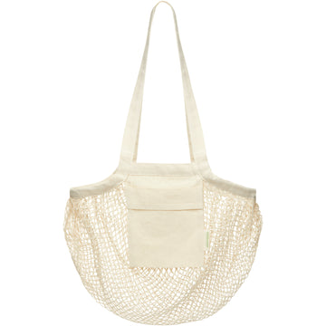 Sac shopping Pune en coton maille filet bio GOTS 100 g/m2 6L