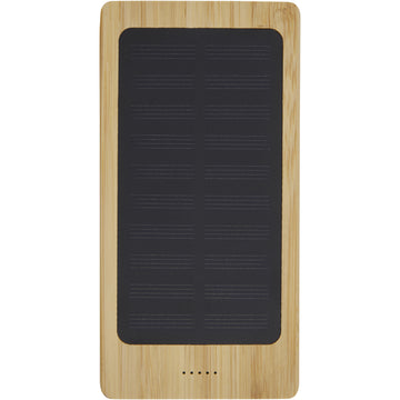 Batterie de secours solaire Alata de 8 000 mAh en bambou