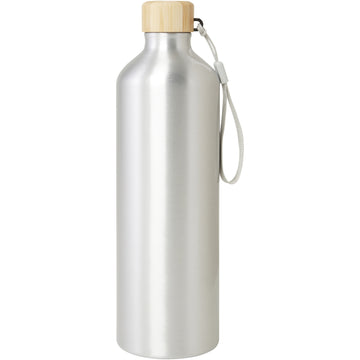 Bouteille d'eau Malpeza de 1 000 ml en aluminium recyclé certifié RCS