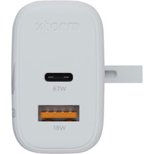 Chargeur mural Xtorm XEC067G GaN² Ultra de 67 W - Prise britannique