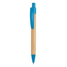 STOA Push-button pen with bamboo body and wheat fiber/ABS accessories