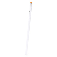 GRYFIN Antibacterial white wooden pencil with eraser available in different colors