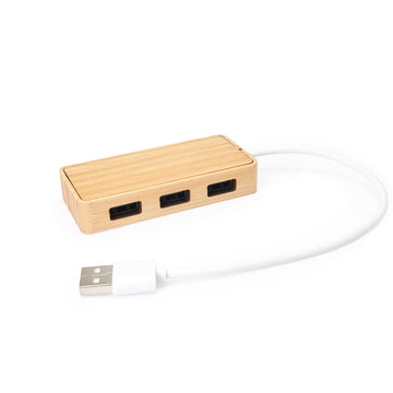 NEPTUNE Port USB fabriqué avec un corps en bambou et un câble vierge