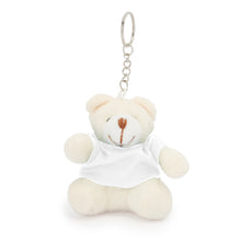 SITO Keychain with a soft polyester teddy bear and a colorful t-shirt