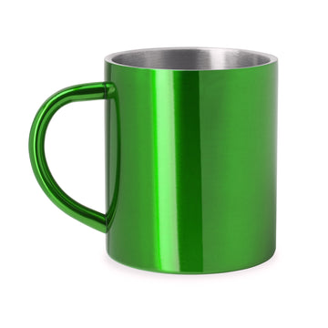 KIWAN Double Walled Metal Mug with Colorful Exterior
