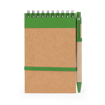 LINK Spiral notebook and hard cover made from recycled cardboard