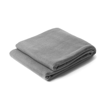 BRANDON Recycled RPET Polyester Fleece Blanket with Convenient Cover