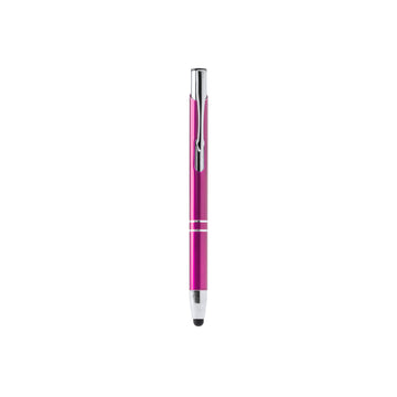 KRUGER Ballpoint pen with aluminum barrel and push button in anodized finish
