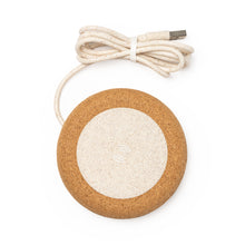 SULAC Wireless Charger with Natural Cork and Wheat Fiber Body