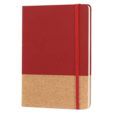 A5 notebook with pu cork cover bound
